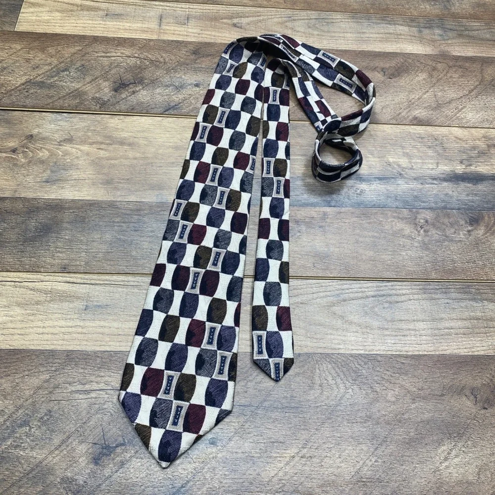 Robert Talbott Nordstrom Tie Mens Best In Class Silk Geometric Check Business